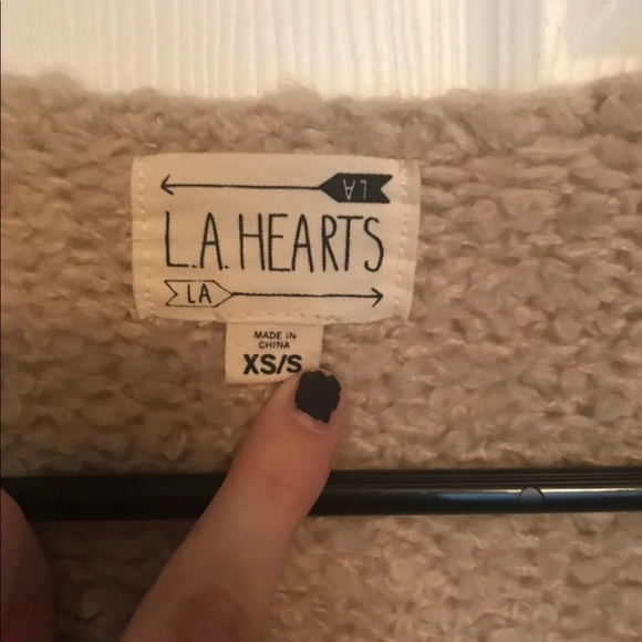 LA Hearts Knit Cardigan - Cream - Picture 6 of 6